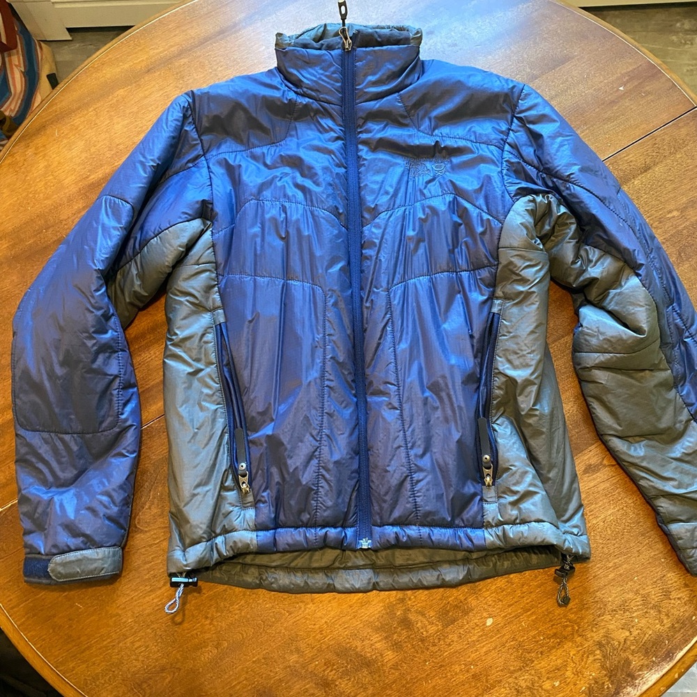 Mountain Hardwear Women's Blue and Gray Puffer Jacket
